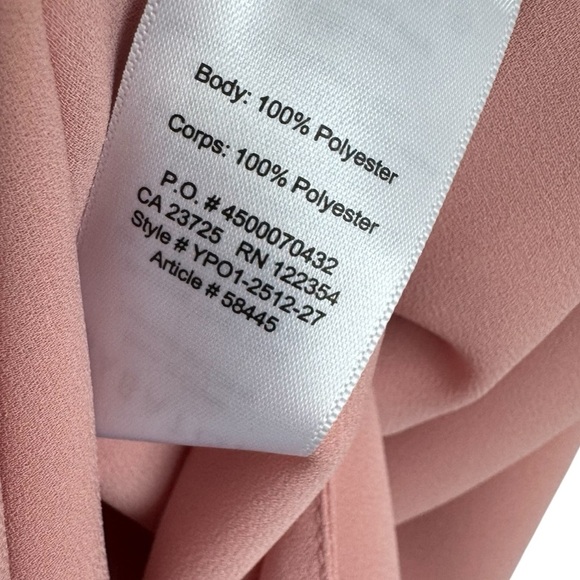 ARITZIA | BABATON Morris Racerback Top Pink Sleeveless V-Neck Flowy Blouse Small - Picture 5 of 8